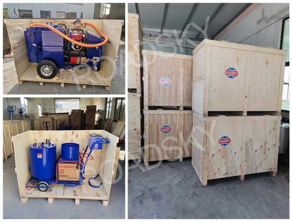 Asphalt Crack Sealing Machine Warehouse & Package
