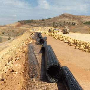 Biaxial Plastic Geogrid Application