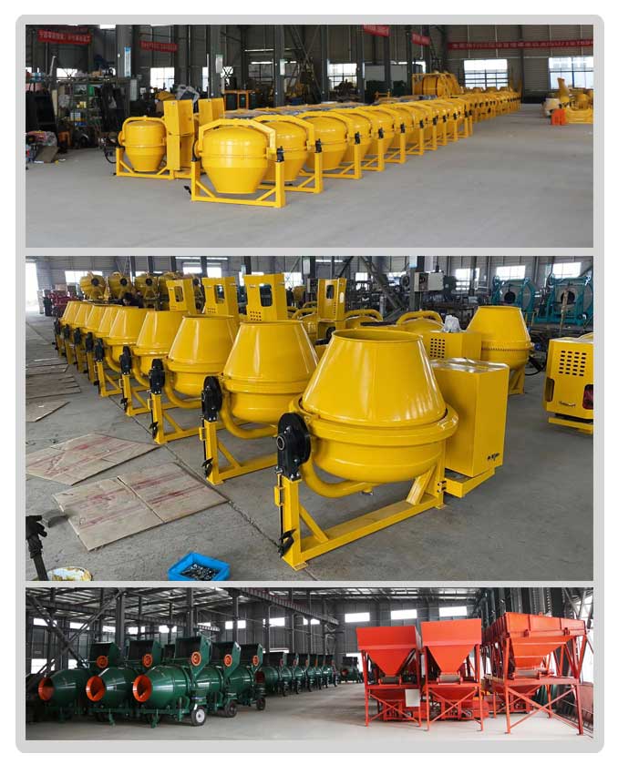 Cement Mixer Factory Environment and Inventory