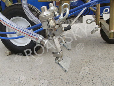 Cold Paint Line Striper Glass Beads Dispenser