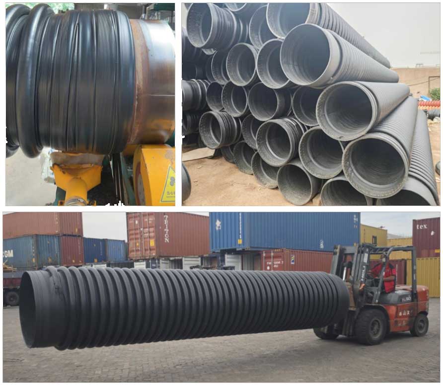 HDPE Wrapped Structural Wall B-Type Tube Packaging and Shipping