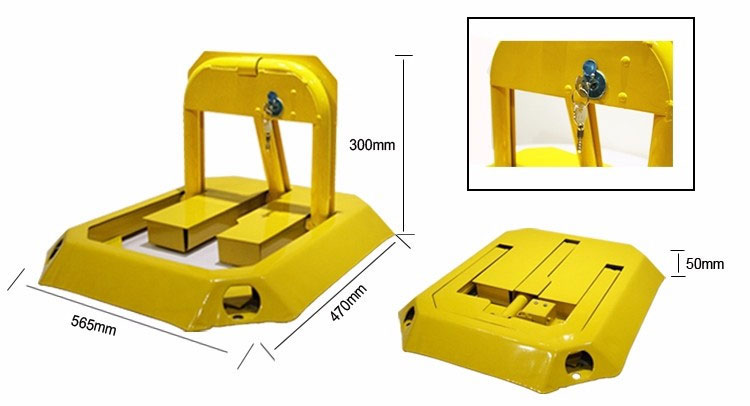 Manual Car Parking Locks Size