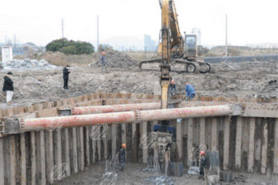 PVC Sheet Pile Installation Example