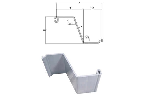PVC Sheet Pile PZ457 Size