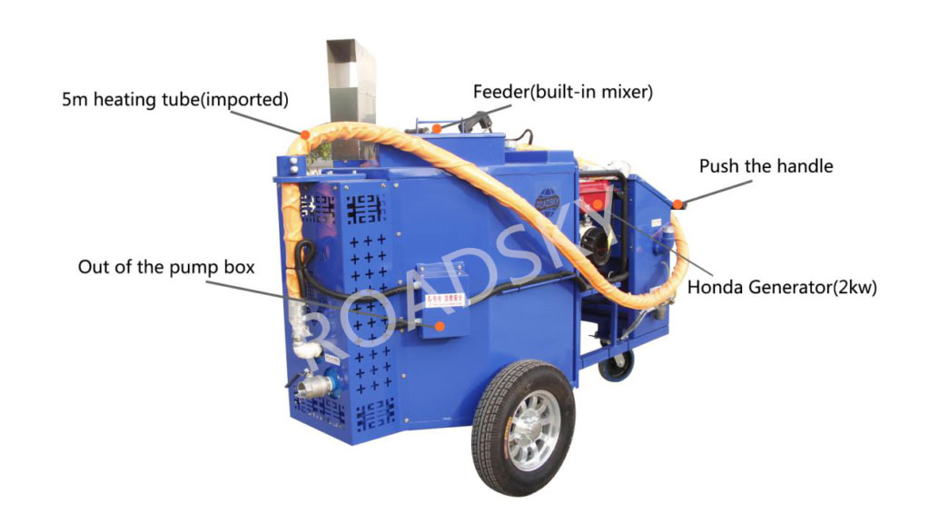 RS-100 Asphalt Crack Sealing Machine Main Parts