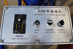 RS 60 Asphalt Crack Sealing Machine Control Panel