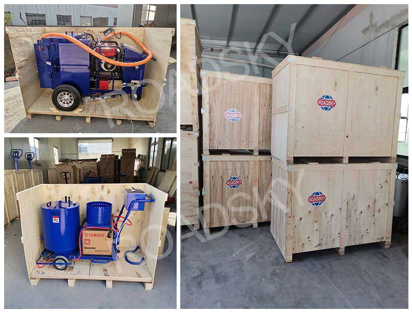 RS-60 Asphalt Crack Sealing Machine Warehouse & Package