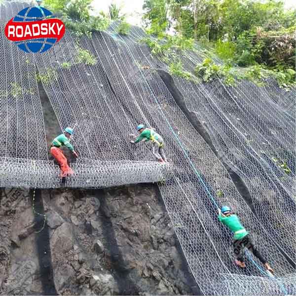 Rockfall Netting On-Site