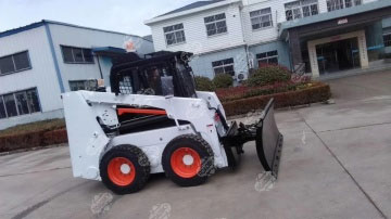 Sweeper with Bulldozer