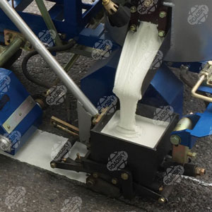 Thermoplastic Road Marking Paint Application