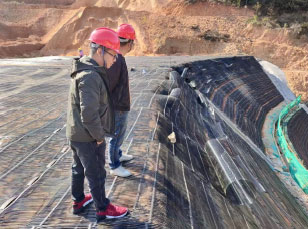 Uniaxial Plastic Geogrid Application