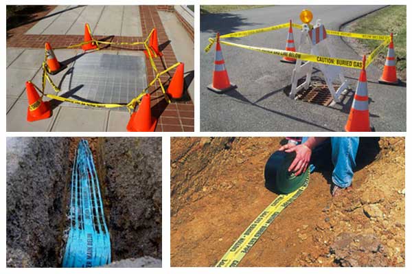 Warning Tapes On-Site