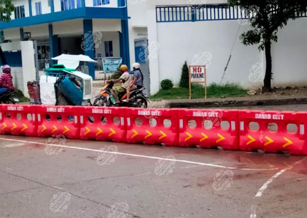 Water Filled Road Barrier In-Warehouse & On-Site