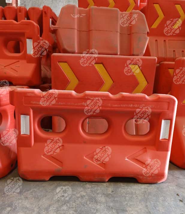 Water Filled Road Barrier In-Warehouse & On-Site