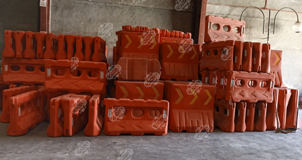 Water Filled Road Barrier In-Warehouse & On-Site