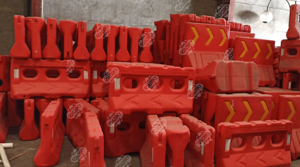 Water Filled Road Barrier In-Warehouse & On-Site